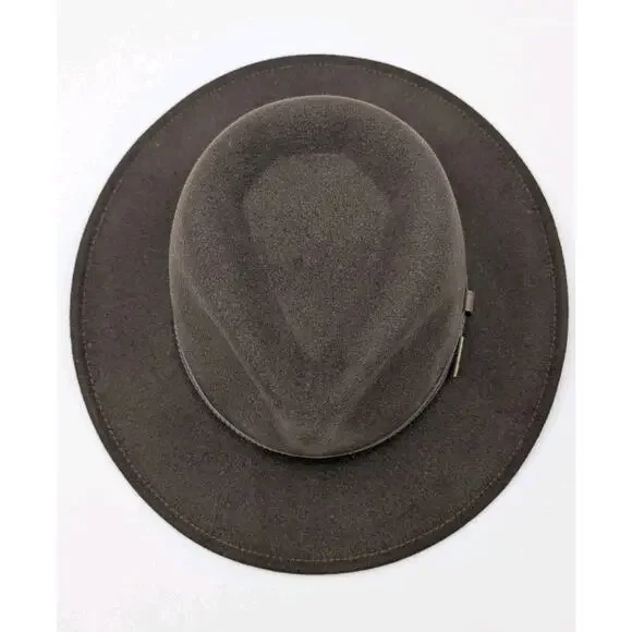 Pendleton Wool Felt Safari Fedora Hat Brown Leather Band Outback Style Medium...